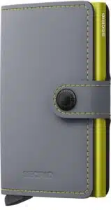 Miniwallet Matte - Grey & Lime