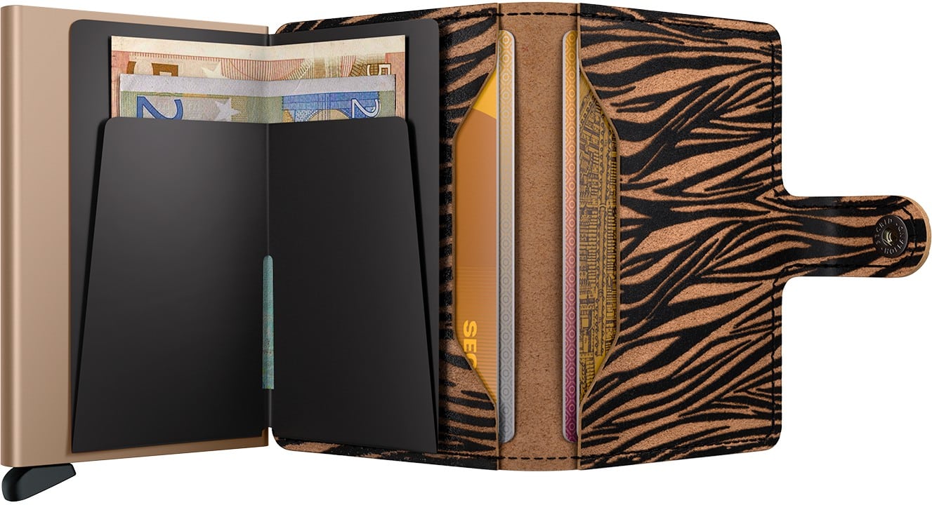 Miniwallet Zebra - Beige