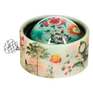 Muziekdoos Presse-Papiers - Bloemen