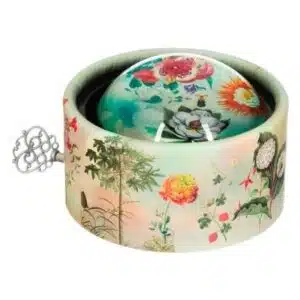 Muziekdoos Presse-Papiers - Bloemen