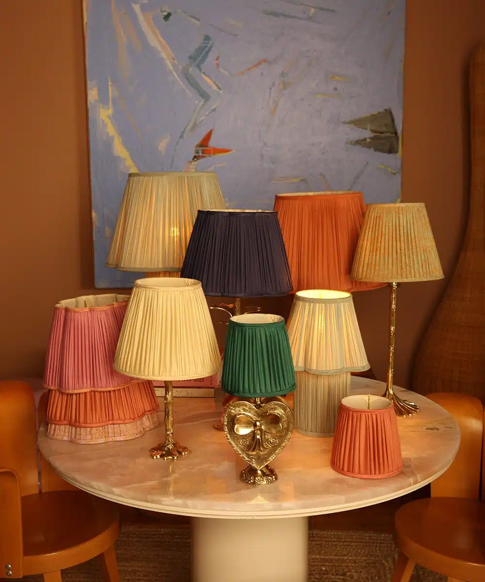Myra Lamp Small Silk - Sage