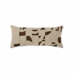 Natural patched cushion