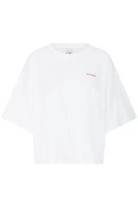 Nica Shirt - Cloud Dancer/Fiery Red