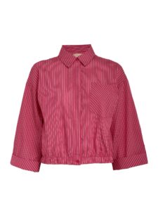 Ommie Shirt - Fuchsia Fedora Stripe
