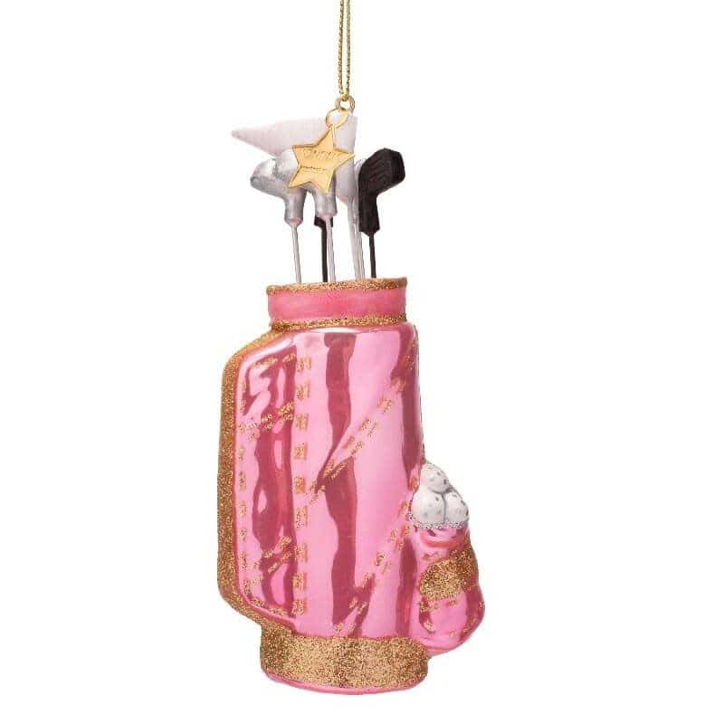 Ornament opal pink golf bag