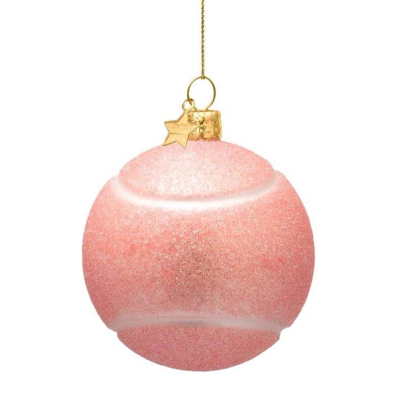 Ornament opal soft pink tennis ball