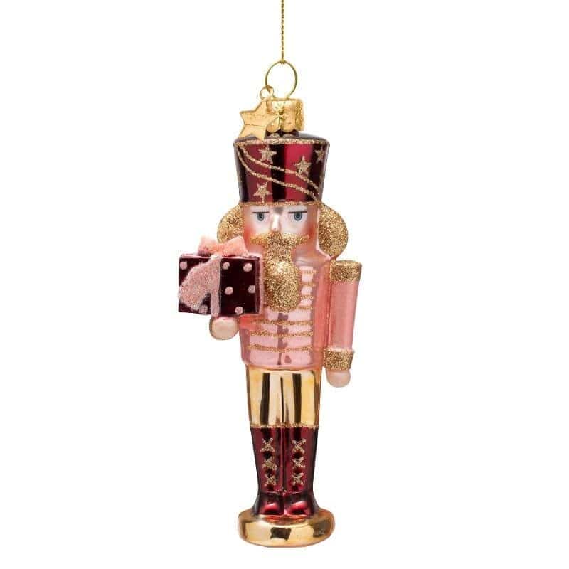 Ornament pink/ burgundynutcracker