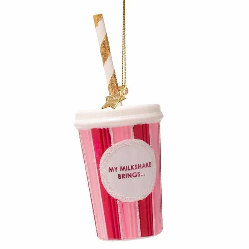 Ornament pink milkshake