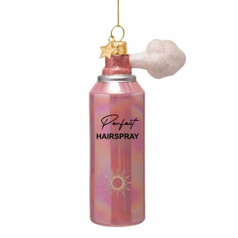 Ornament pink oil hairspray