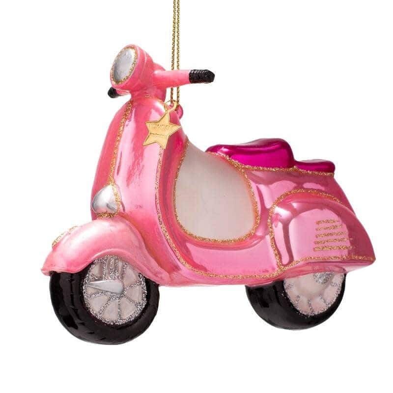 Ornament pink scooter
