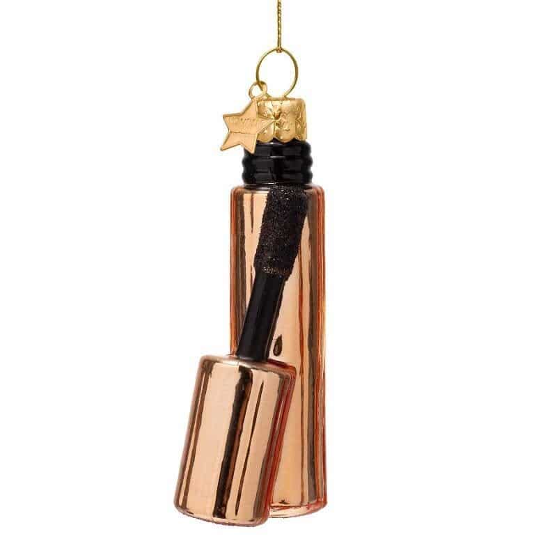 Ornament shiny copper mascara