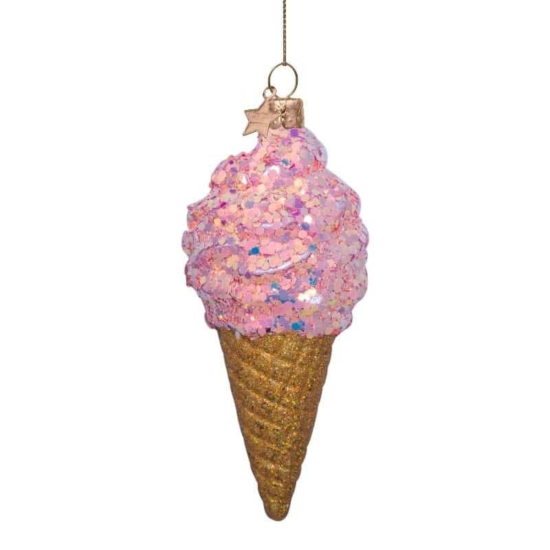 Ornament soft pink ice cream