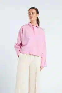 Paula Blouse - Pink Stripe