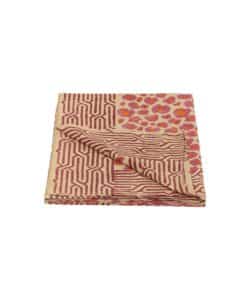 Pink Leopard Single Throw in Tote Bag - 220 x 140 cm