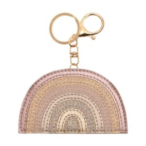 Pink Rainbow Keyring