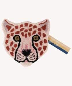 Pinky Leopard Head Rug