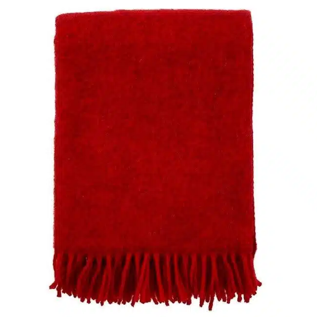 Plaid Gotland - burgundy