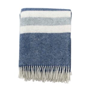 Plaid Gotland Stripe - petrol