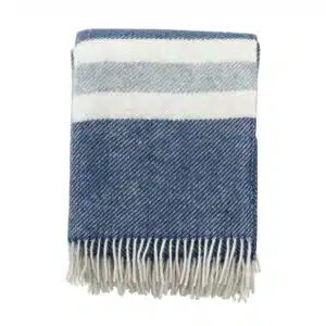 Plaid Gotland Stripe - petrol