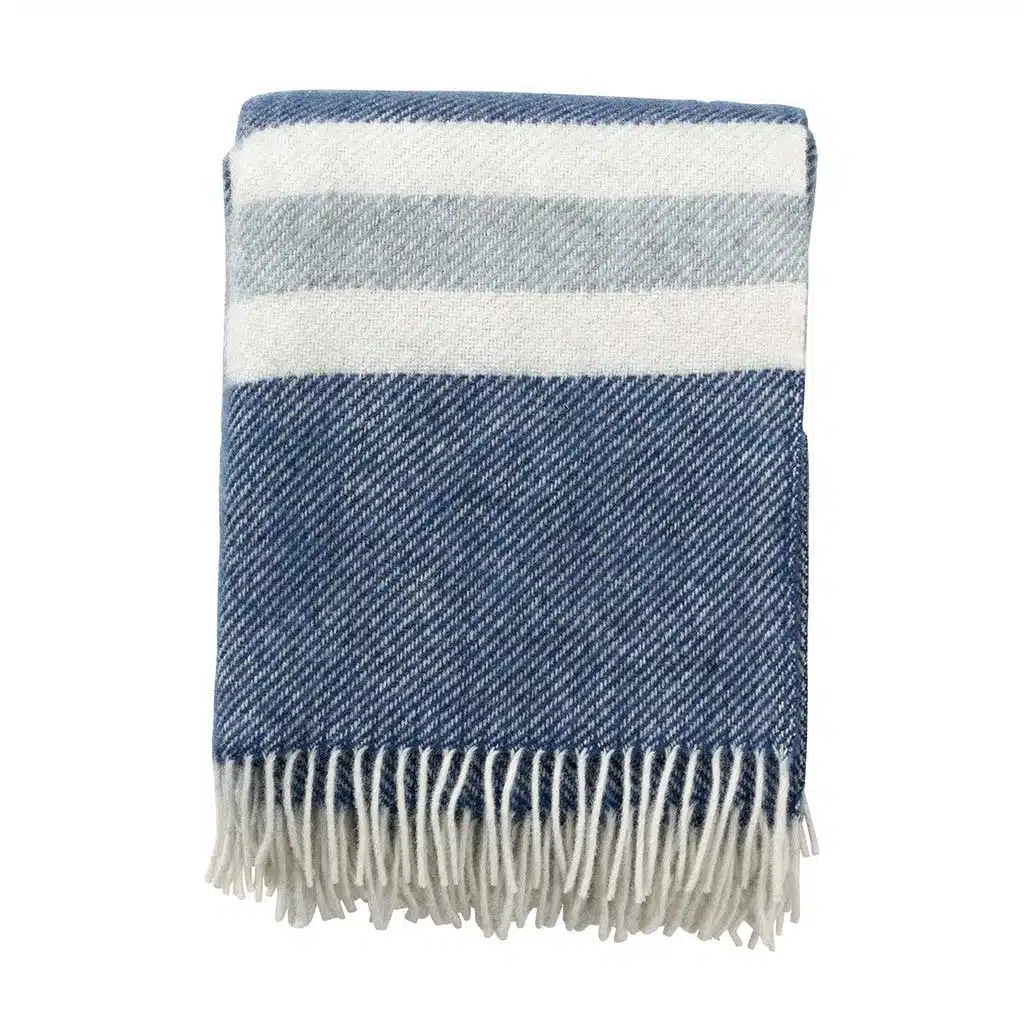 Plaid Gotland Stripe - petrol