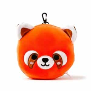 Pluche Rode Panda Rond Reiskussen & Slaapmasker