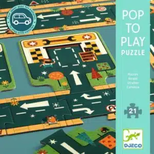 Pop to Play Vloerpuzzel Autoweg