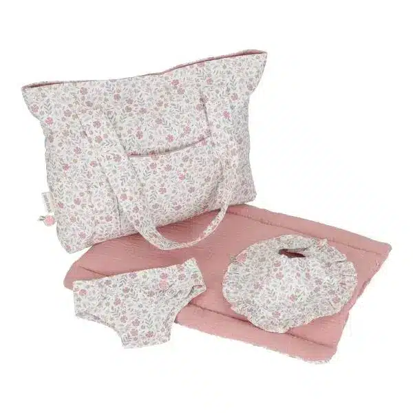 Poppen verzorgingstas Soft Flowers