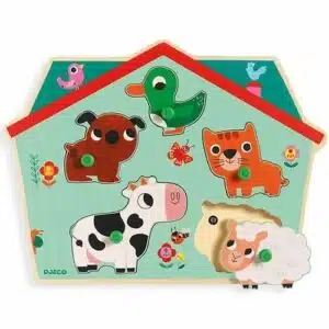 Puzzel met Dierengeluiden Woof