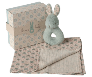 Rabbit Rattle Set - Mint