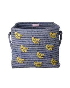 Raffia opbergmand - Bananen all over