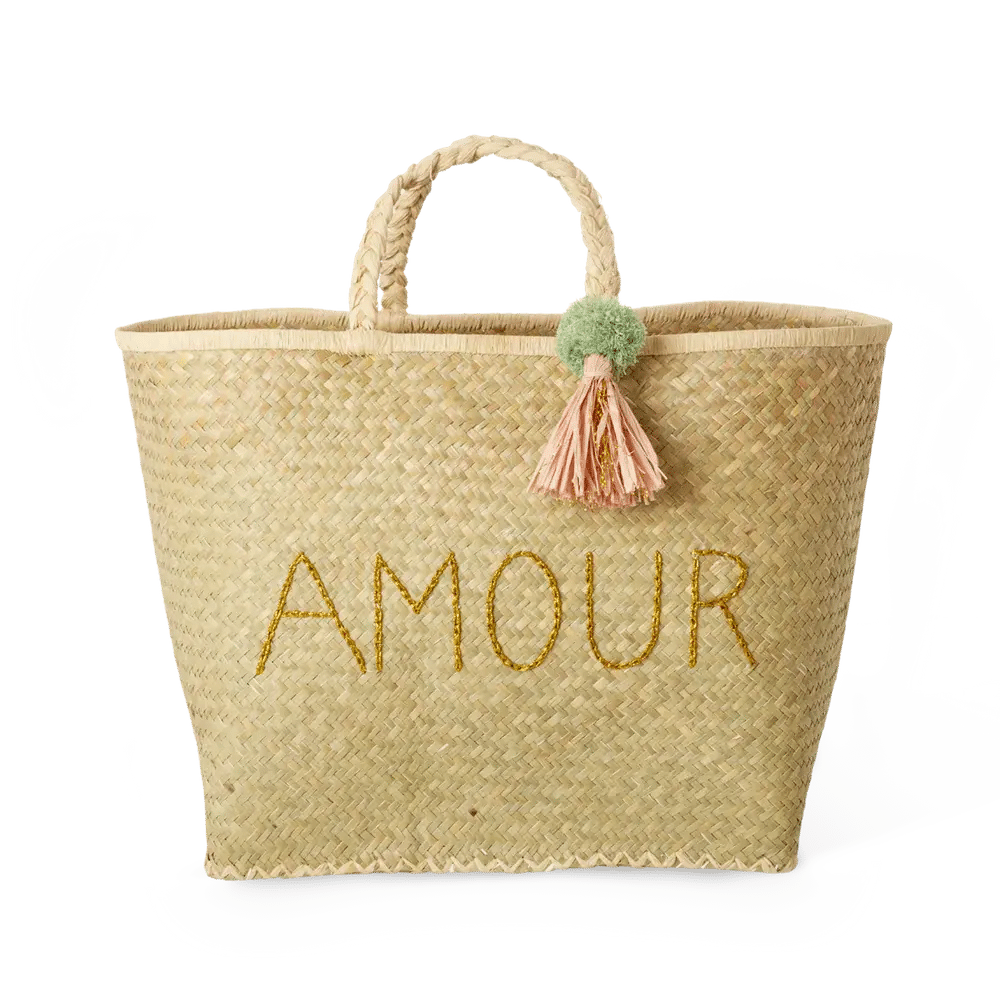 Raffia Tas - Amour