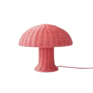 Rattan table lamp - Blush
