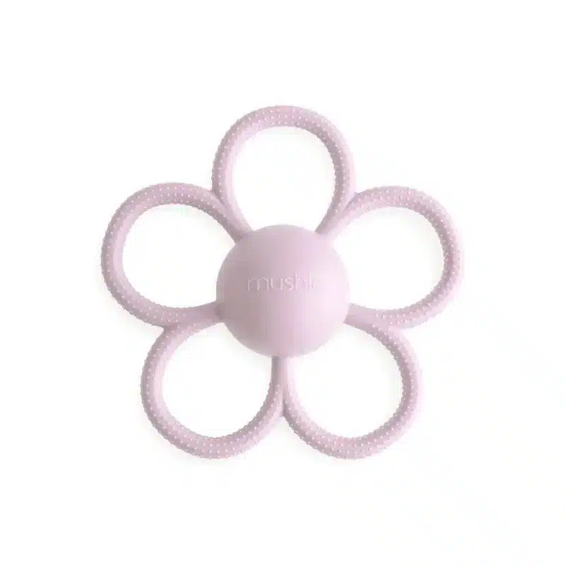 Rattle Daisy Teether Soft Lilac