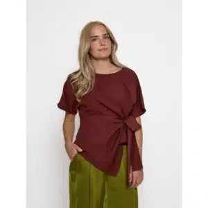 Rebecca Blouse - Maroon Red