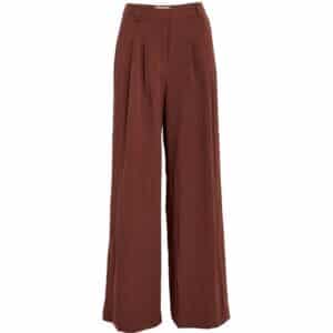 Rebecca Wide Pant - Maroon Red