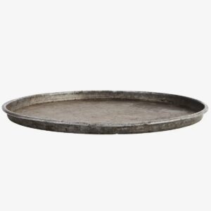 Reused round iron tray