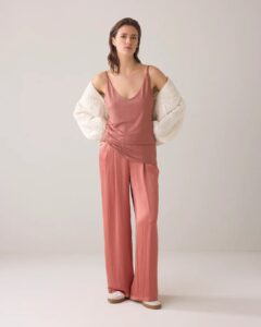 Reversible Singlet Metallic Coated Jersey - SephiaBlush