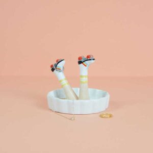 Ring holder Happy Legs - Retro