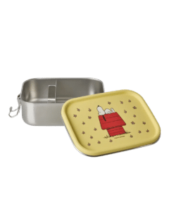 Roestvrijstalen Lunchbox - Geel - Snoopy Print