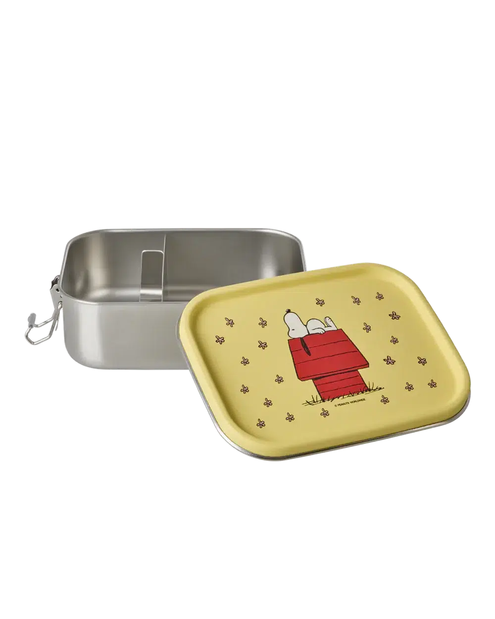 Roestvrijstalen Lunchbox - Geel - Snoopy Print