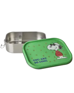 Roestvrijstalen Lunchbox - Groen - Snoopy Print
