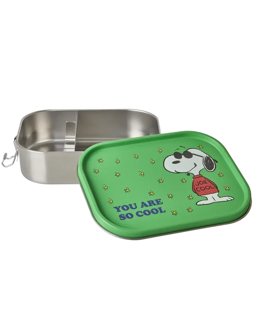 Roestvrijstalen Lunchbox - Groen - Snoopy Print