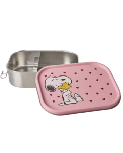 Roestvrijstalen Lunchbox - Roze - Snoopy Print