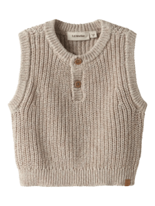 Rokko Knit Vest - Oxford Tan Melange