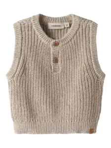 Rokko Knit Vest - Oxford Tan Melange