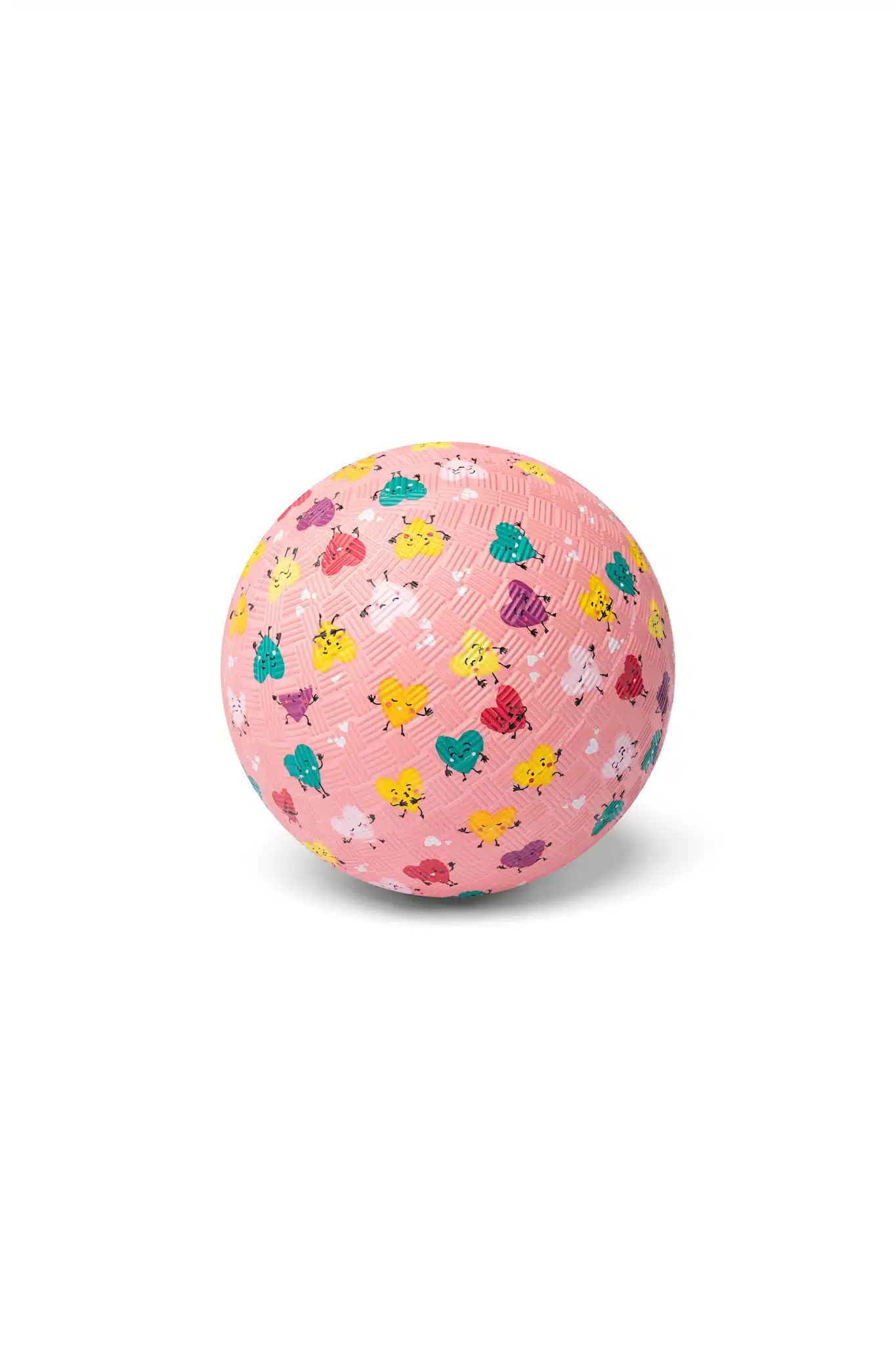 Rubber Bal Hartjes - 13 cm