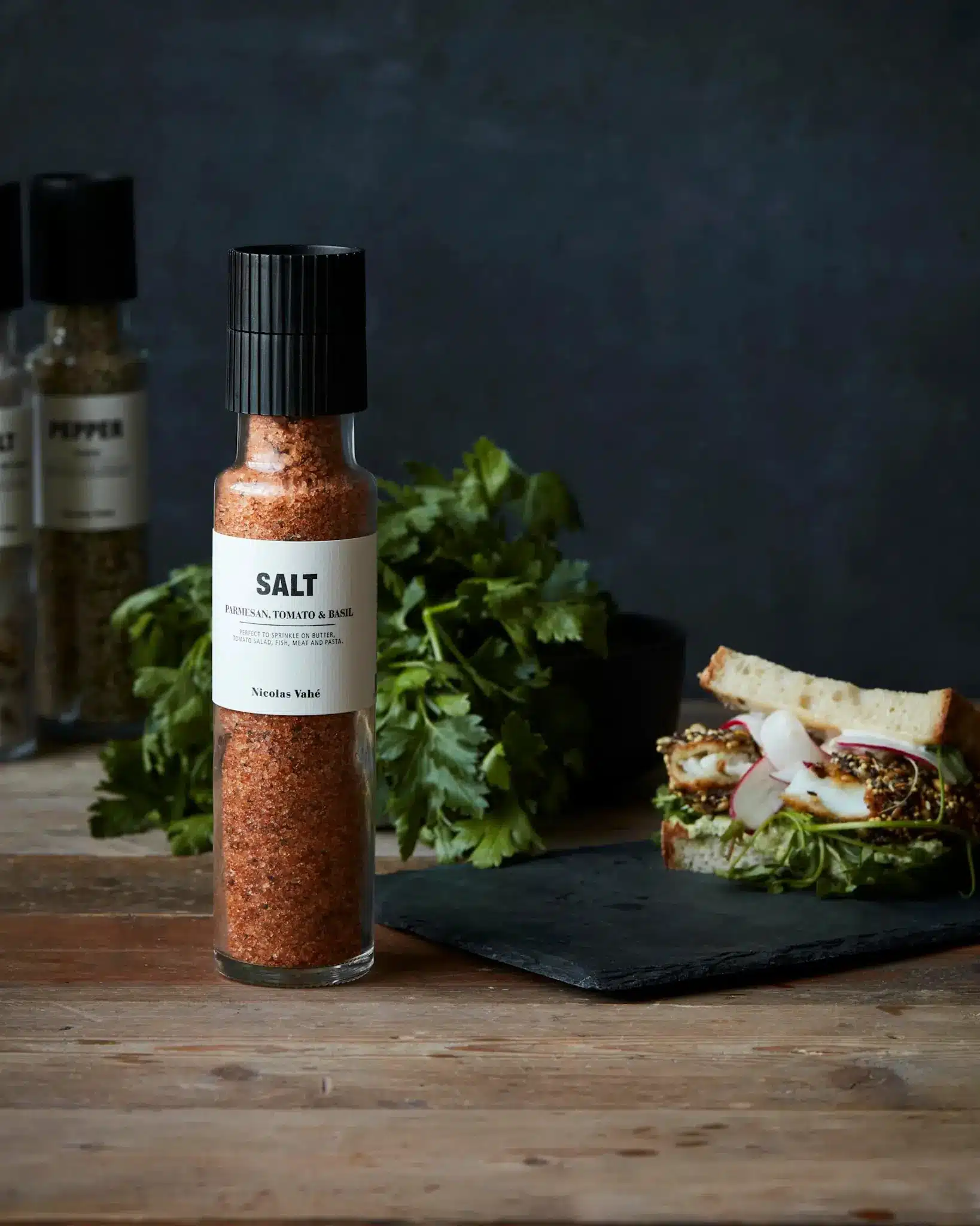 Salt - Parmesan, tomato & basil