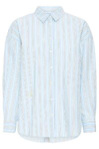 Samia Shirt - Powder Blue Stripe