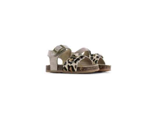 Sandaal Basic - Taupe Leopard