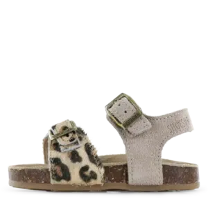 Sandaal Basic - Taupe Leopard